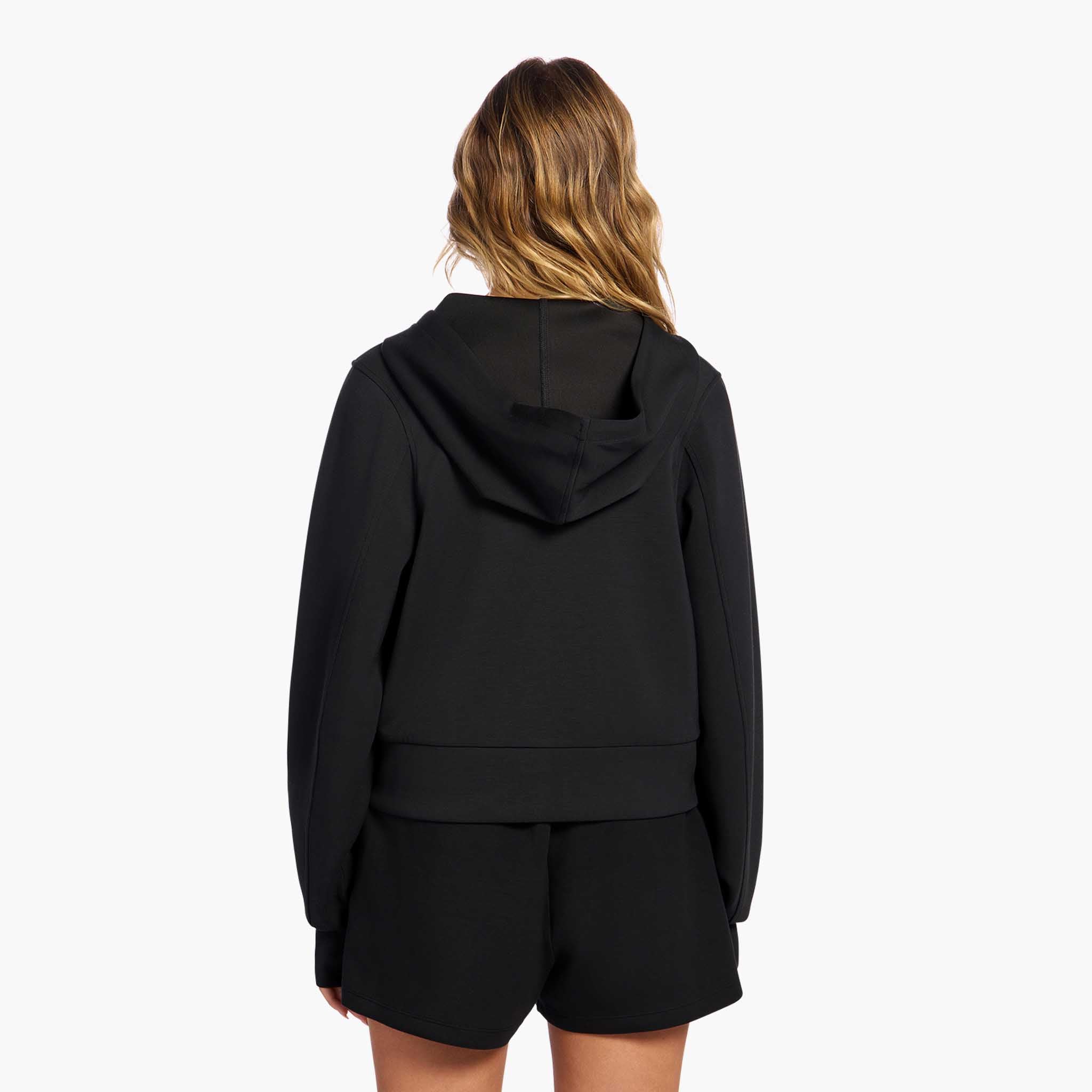 Soft Motion Zip Hoodie | Black