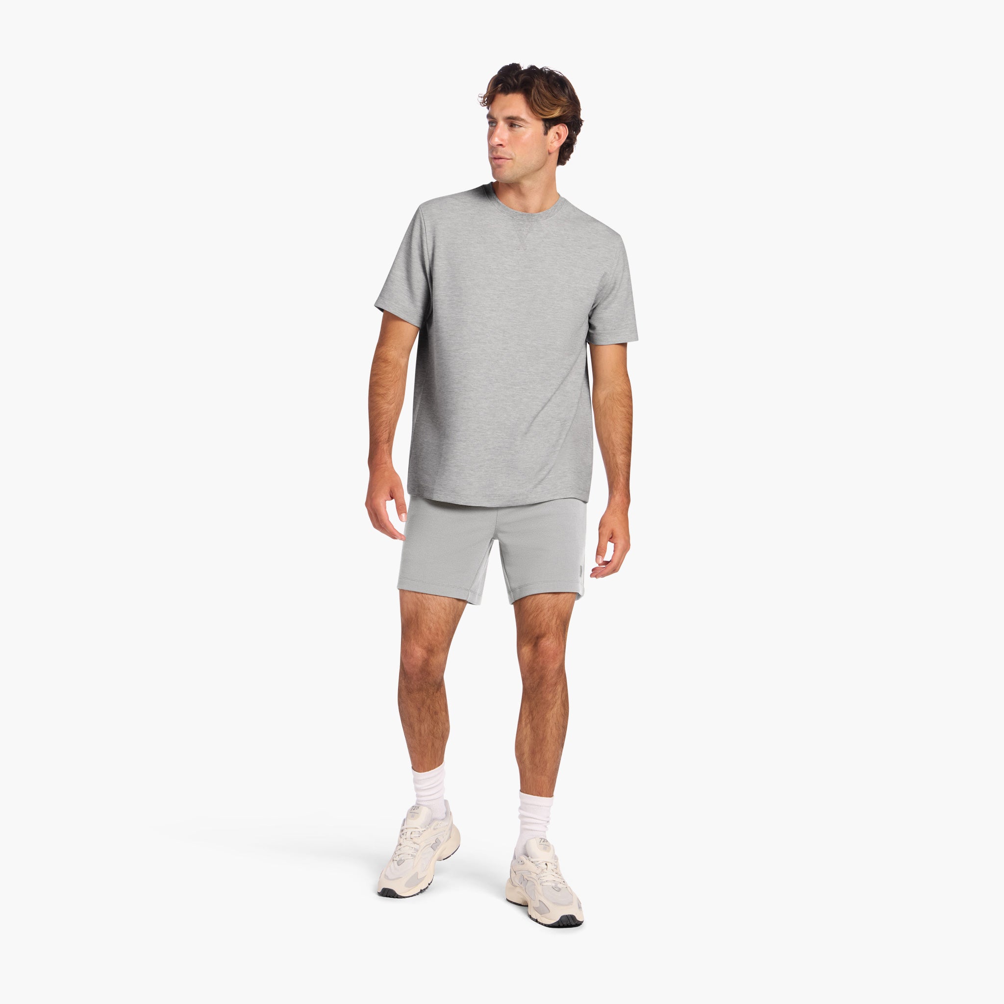 Men's Performance Waffle Short | Heather Grey