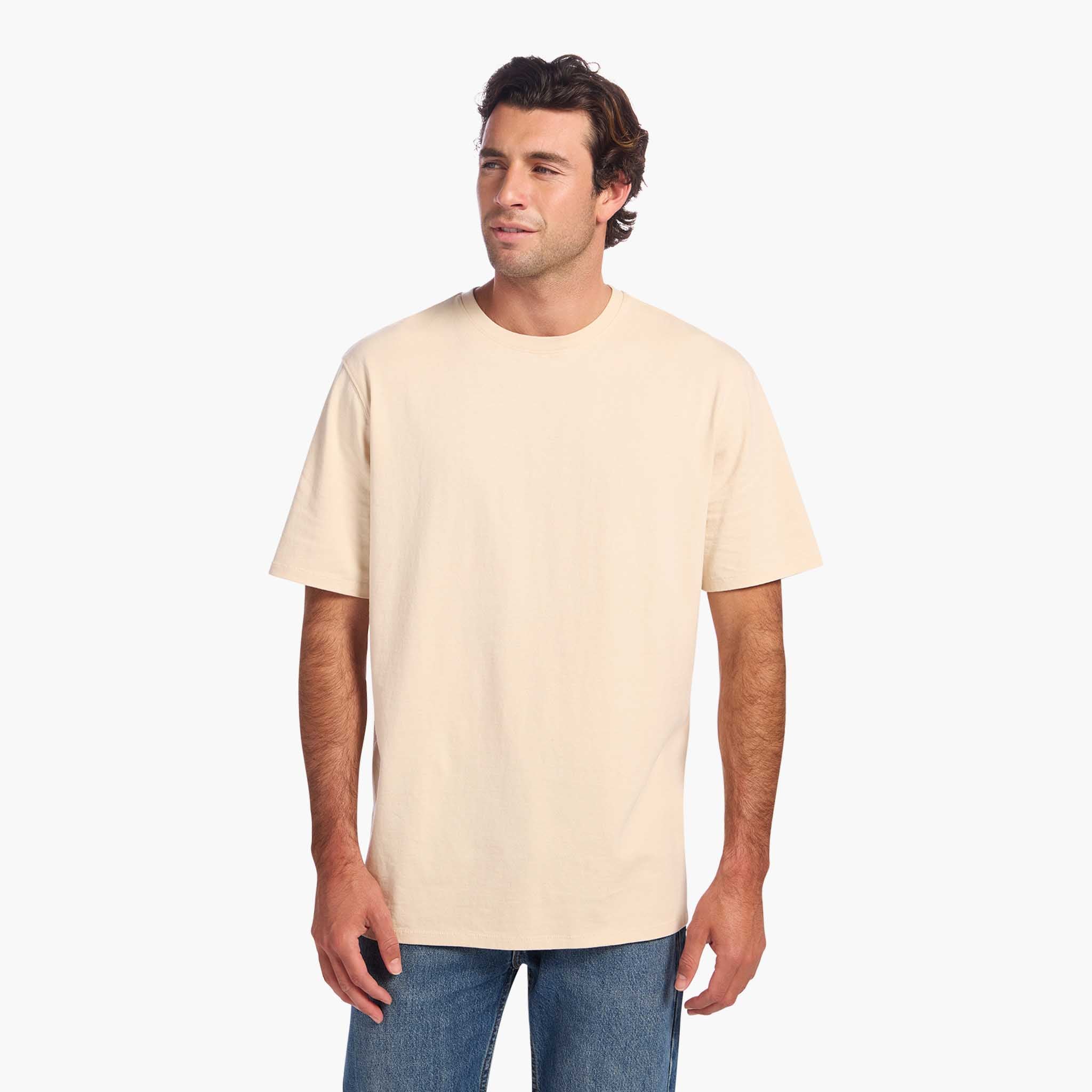 Vintage Cotton Men's Everyday T-Shirt | Washed Bone