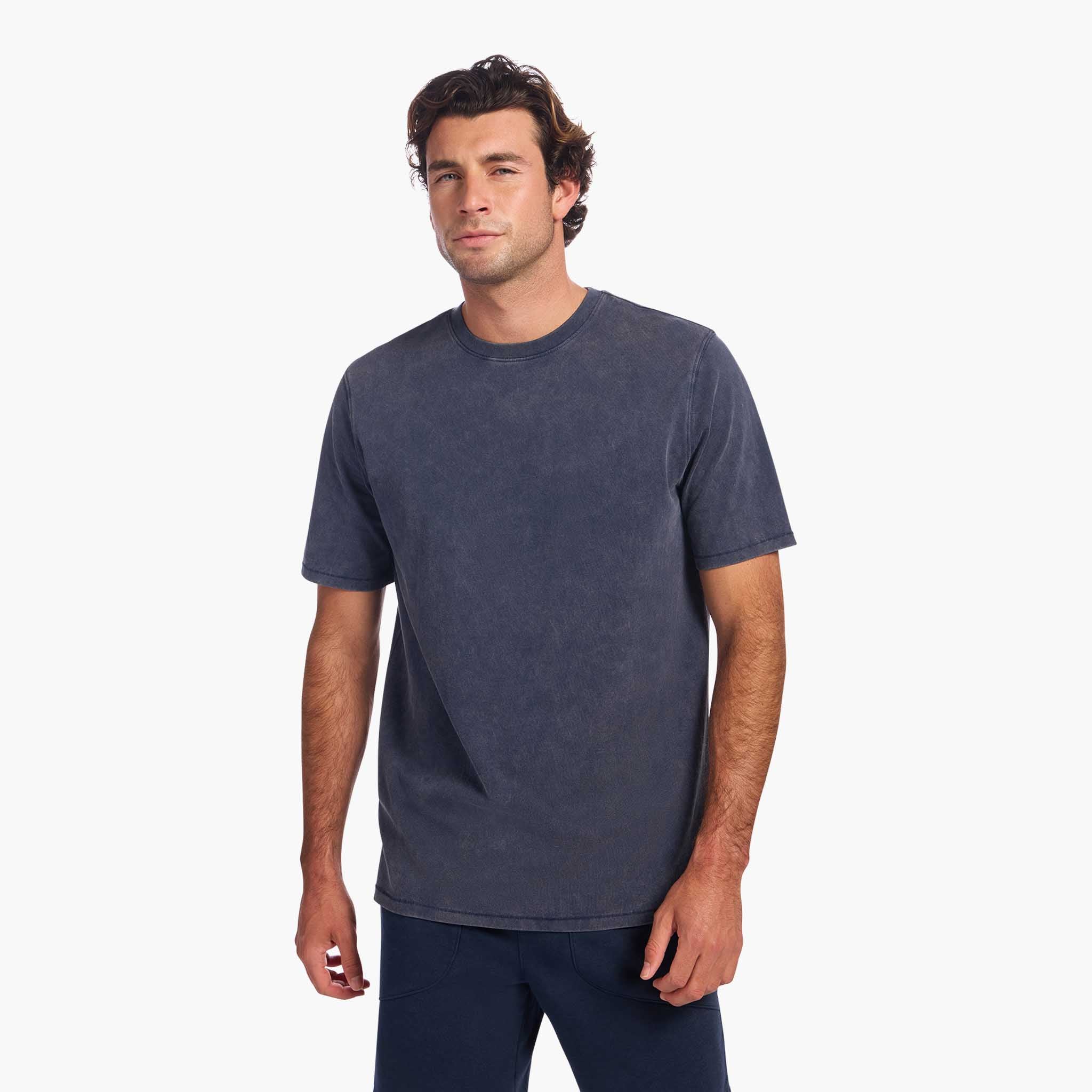 Vintage Cotton Men's Everyday T-Shirt | Washed Navy