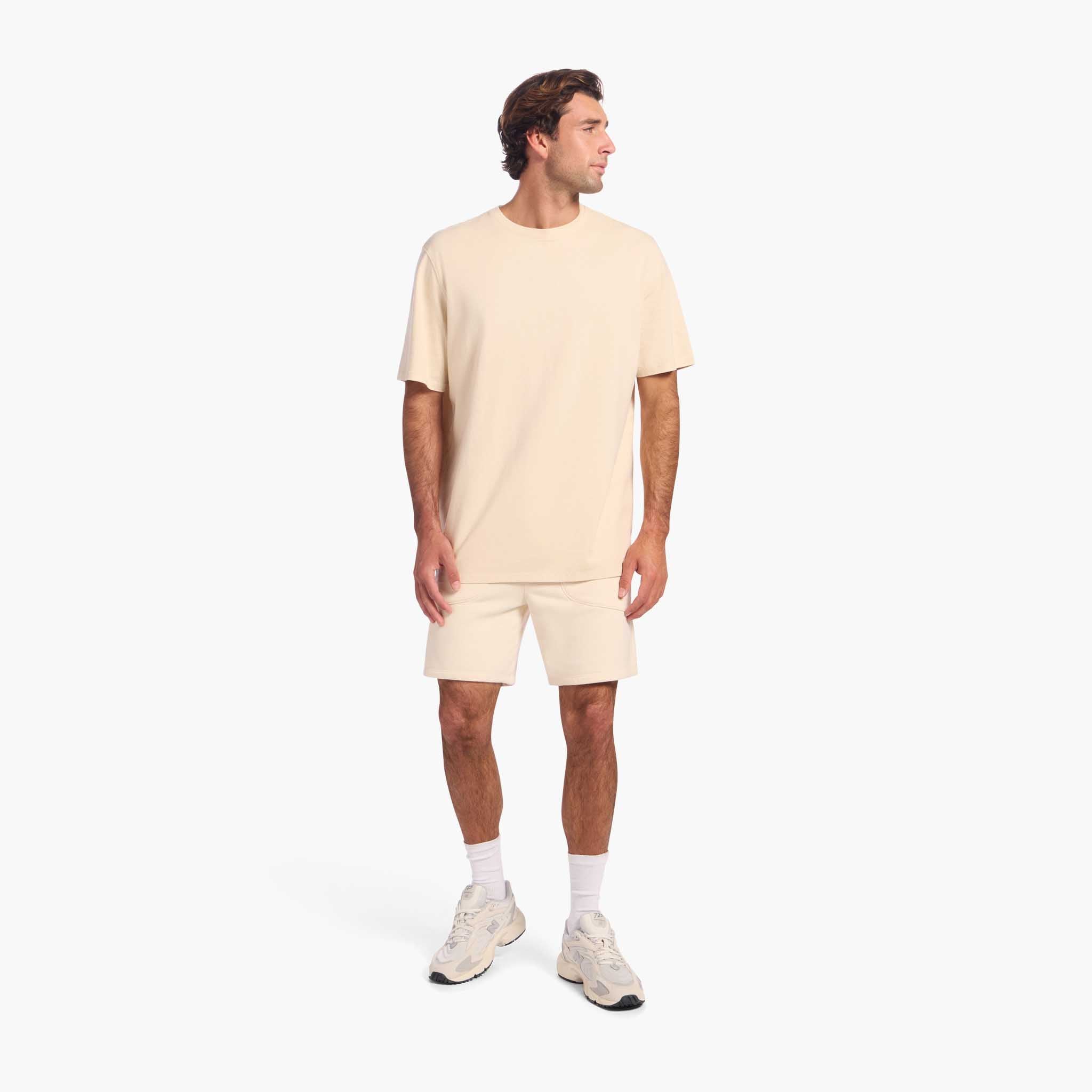 Vintage Fleece Men's Short | Washed Bone