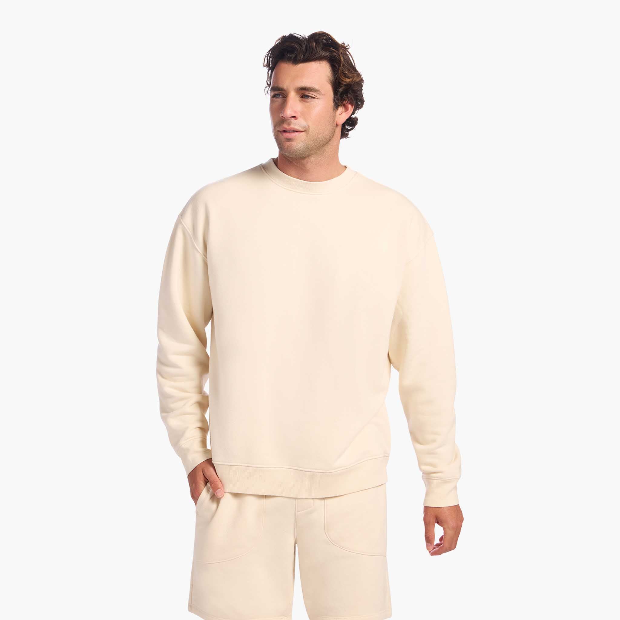 Vintage Fleece Men's Crewneck | Washed Bone