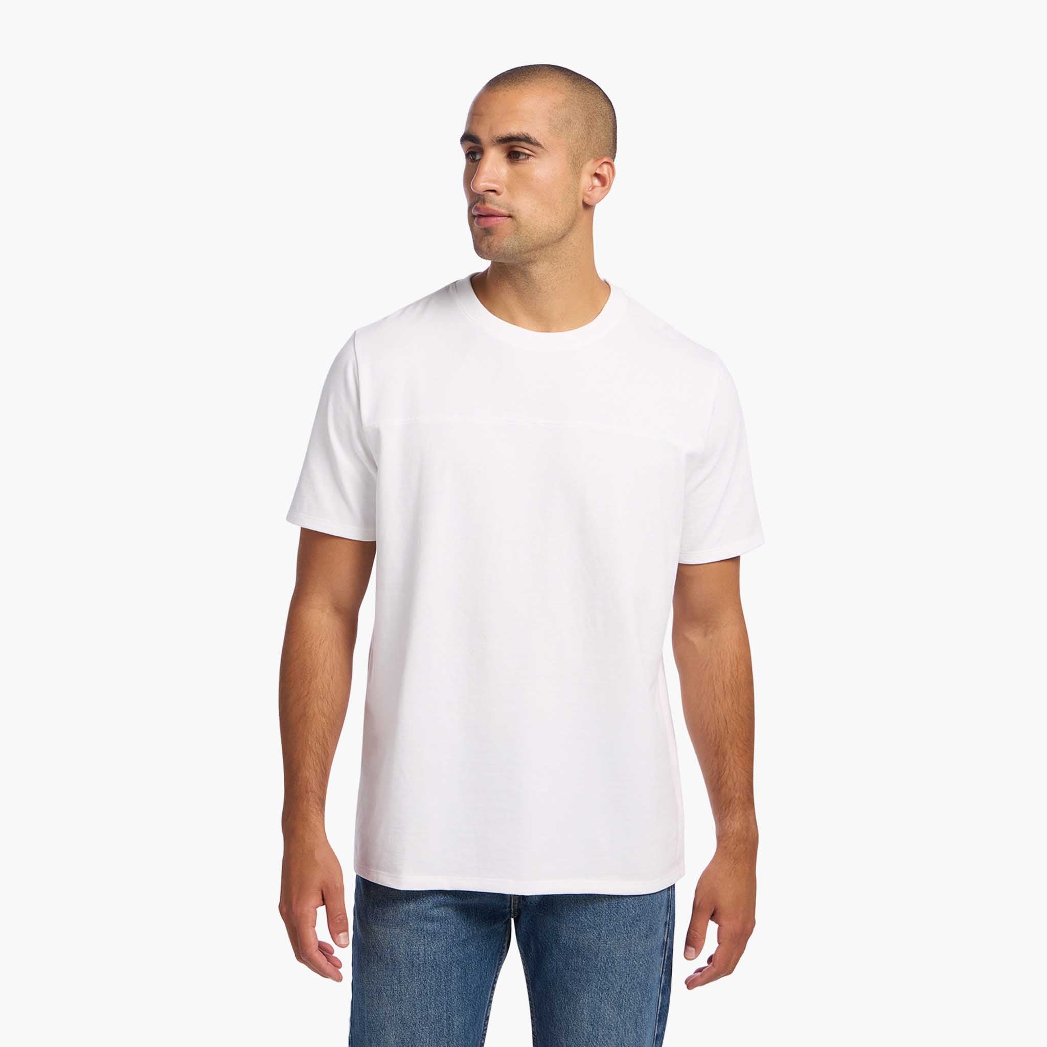 Men's Steady Seamed Tee | White