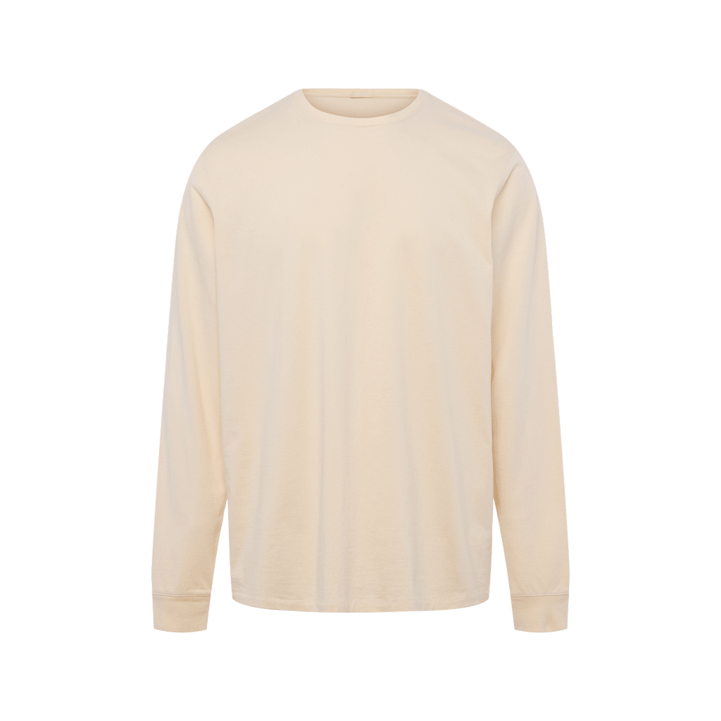Vintage Cotton Men's Long Sleeve Everyday T-Shirt | Bone