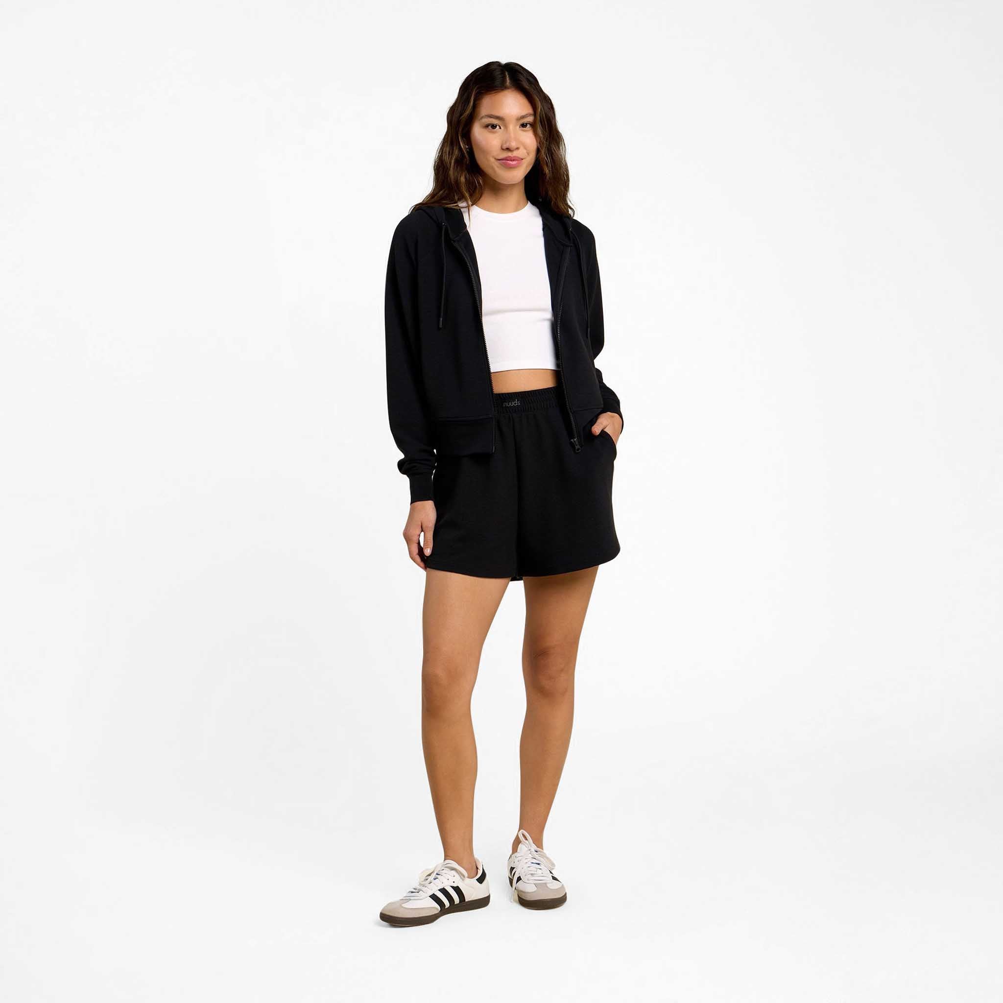 Sporty Waffle Short | Black