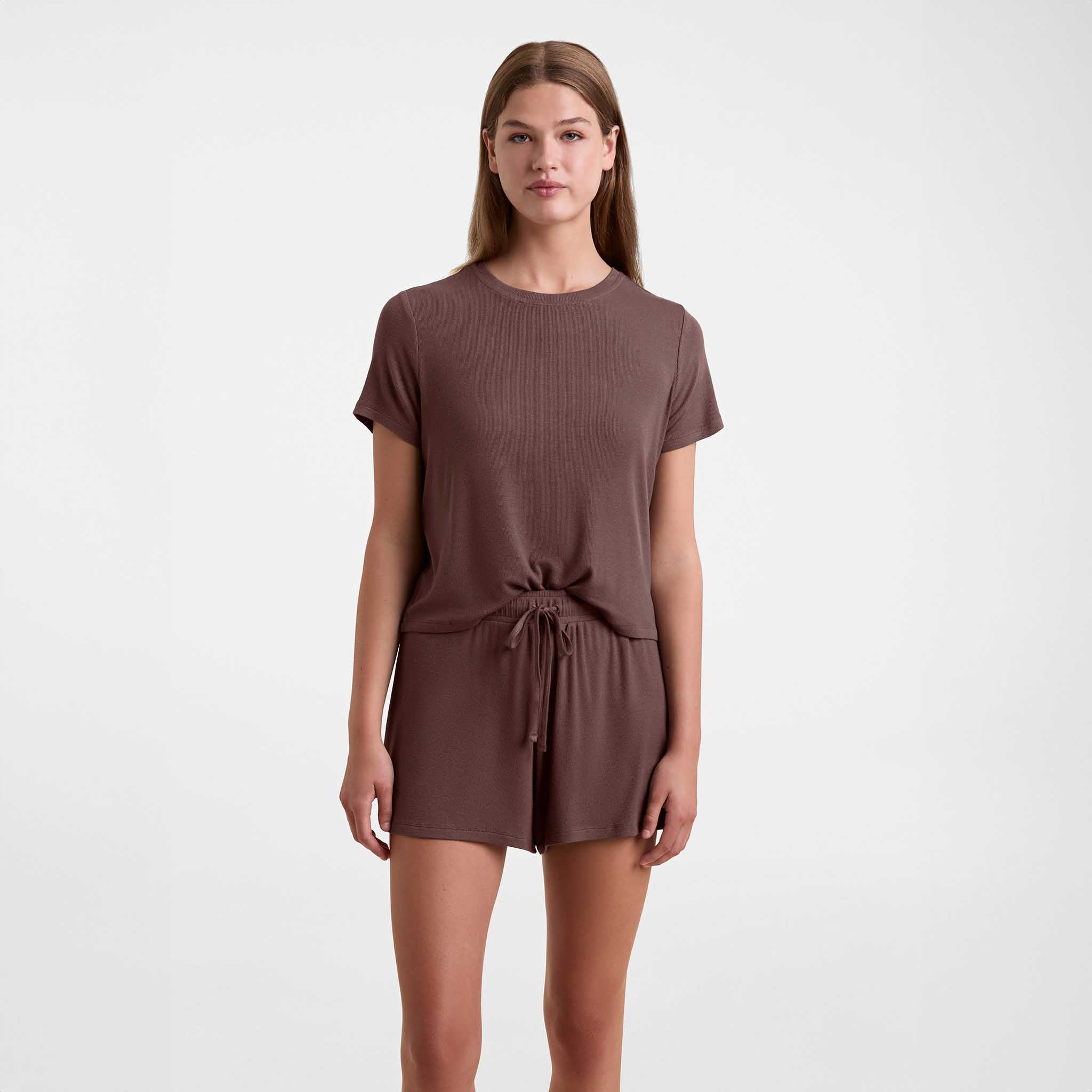 Ribbed Pajama Short Set