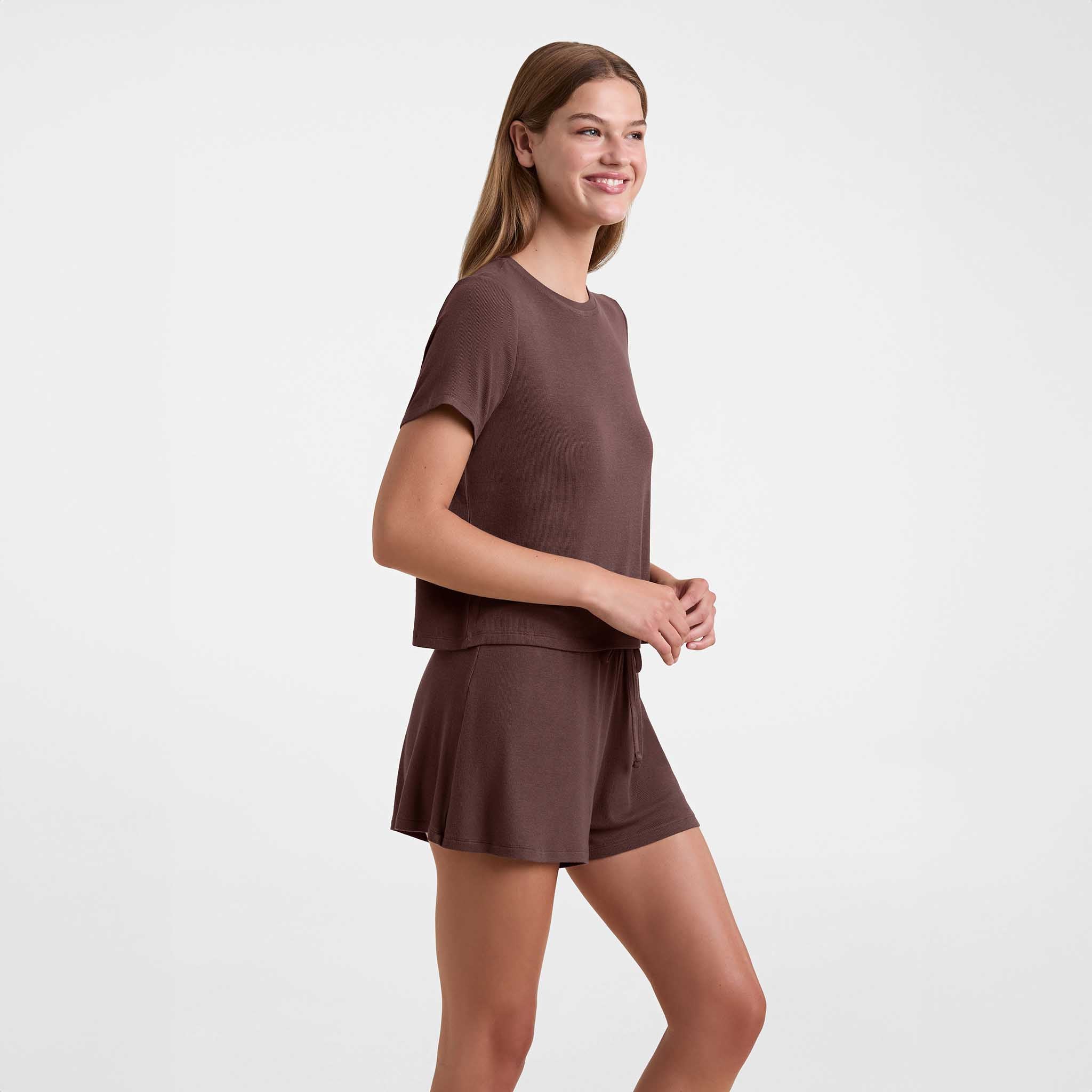 Ribbed Pajama Short Set