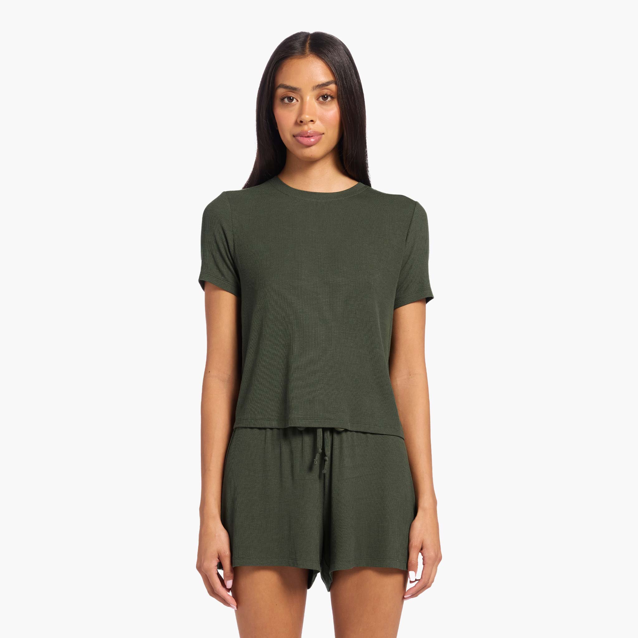 Ribbed Pajama Short Set