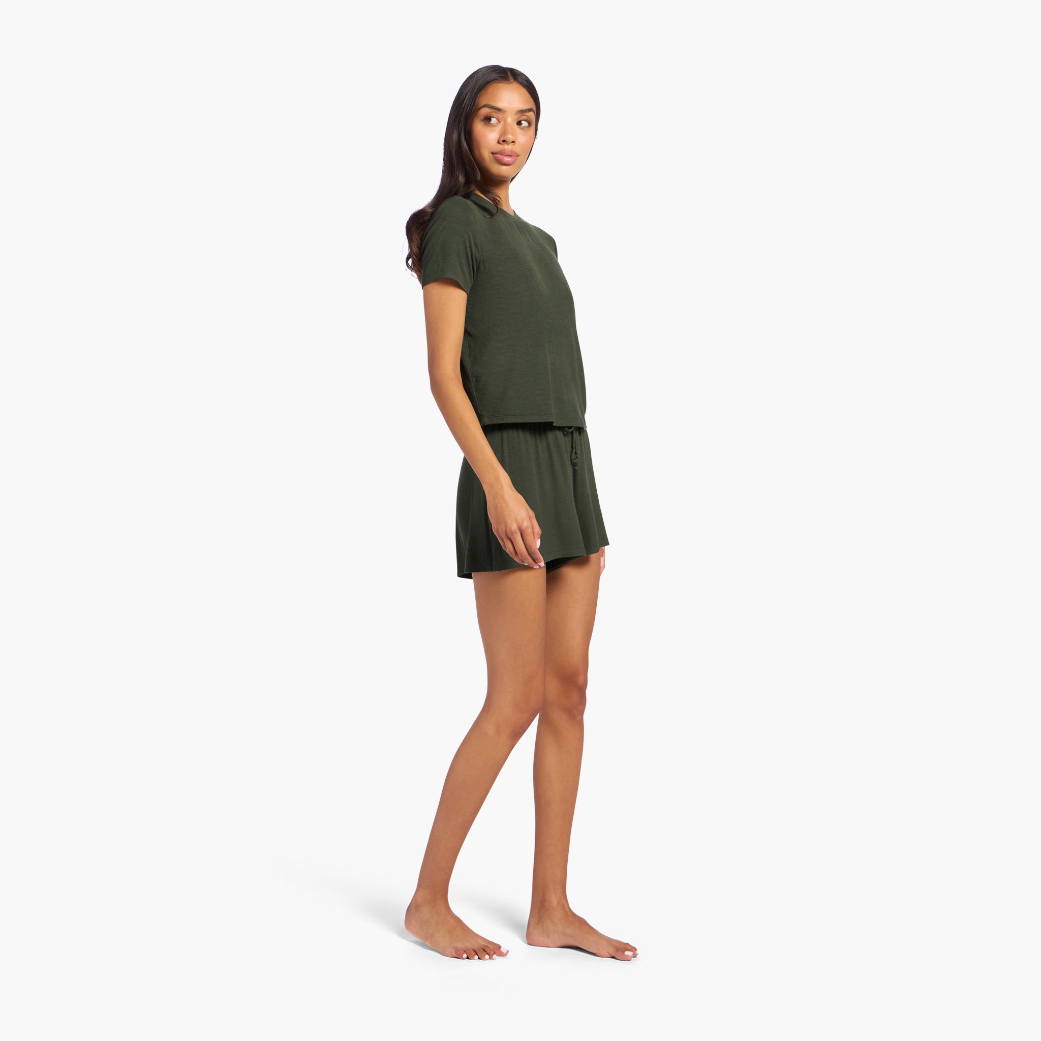 Ribbed Pajama Short Set