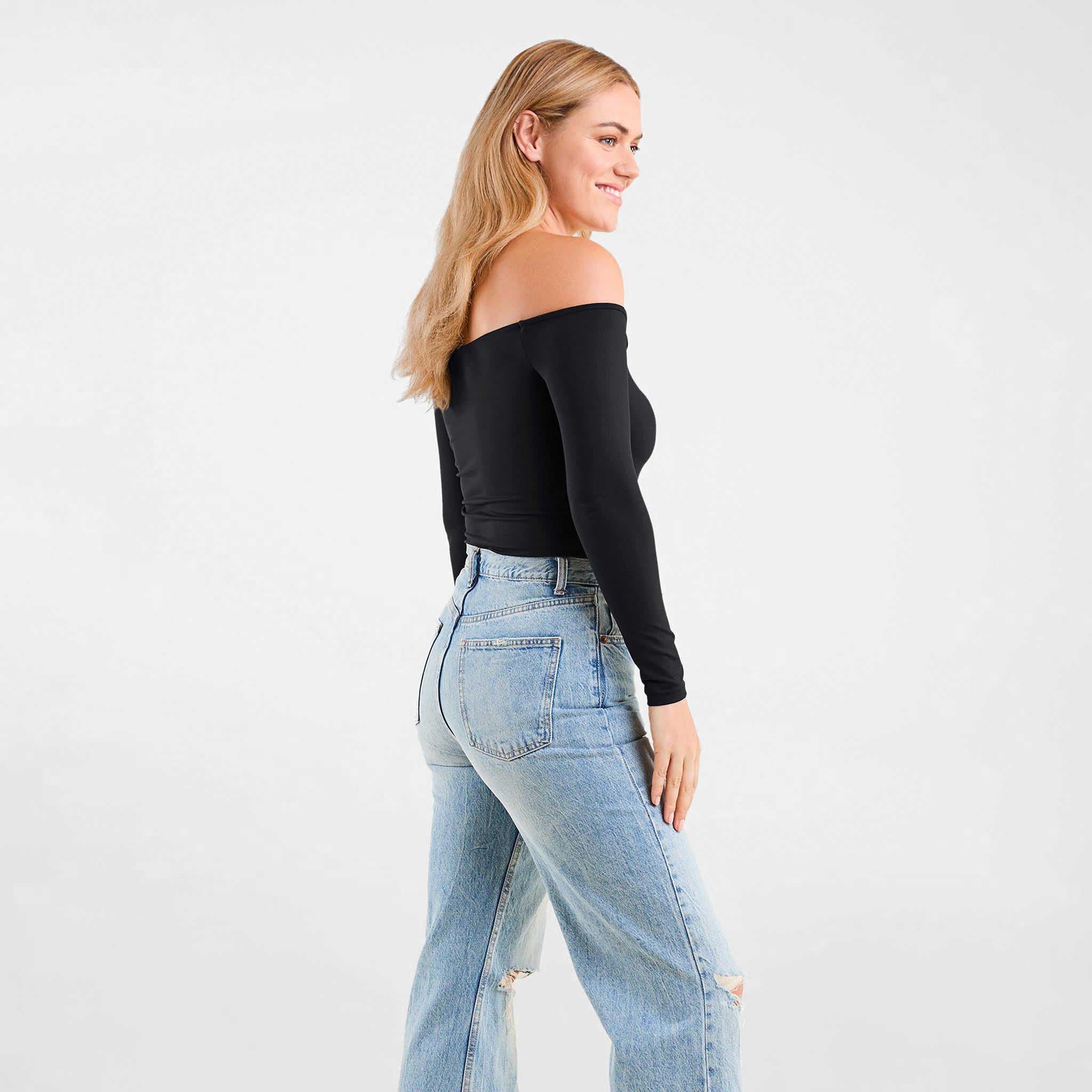Off The Shoulder Bodysuit | Black