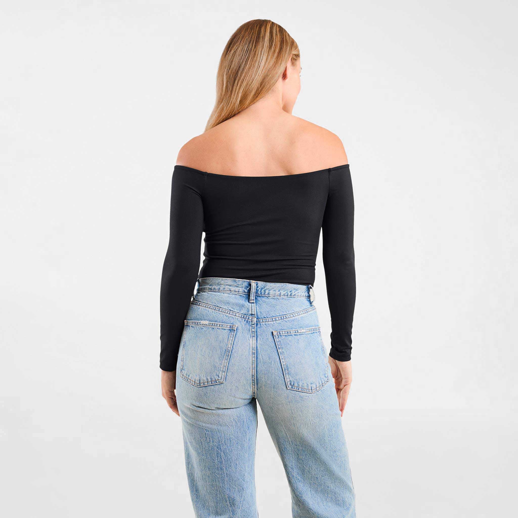 Off The Shoulder Bodysuit | Black