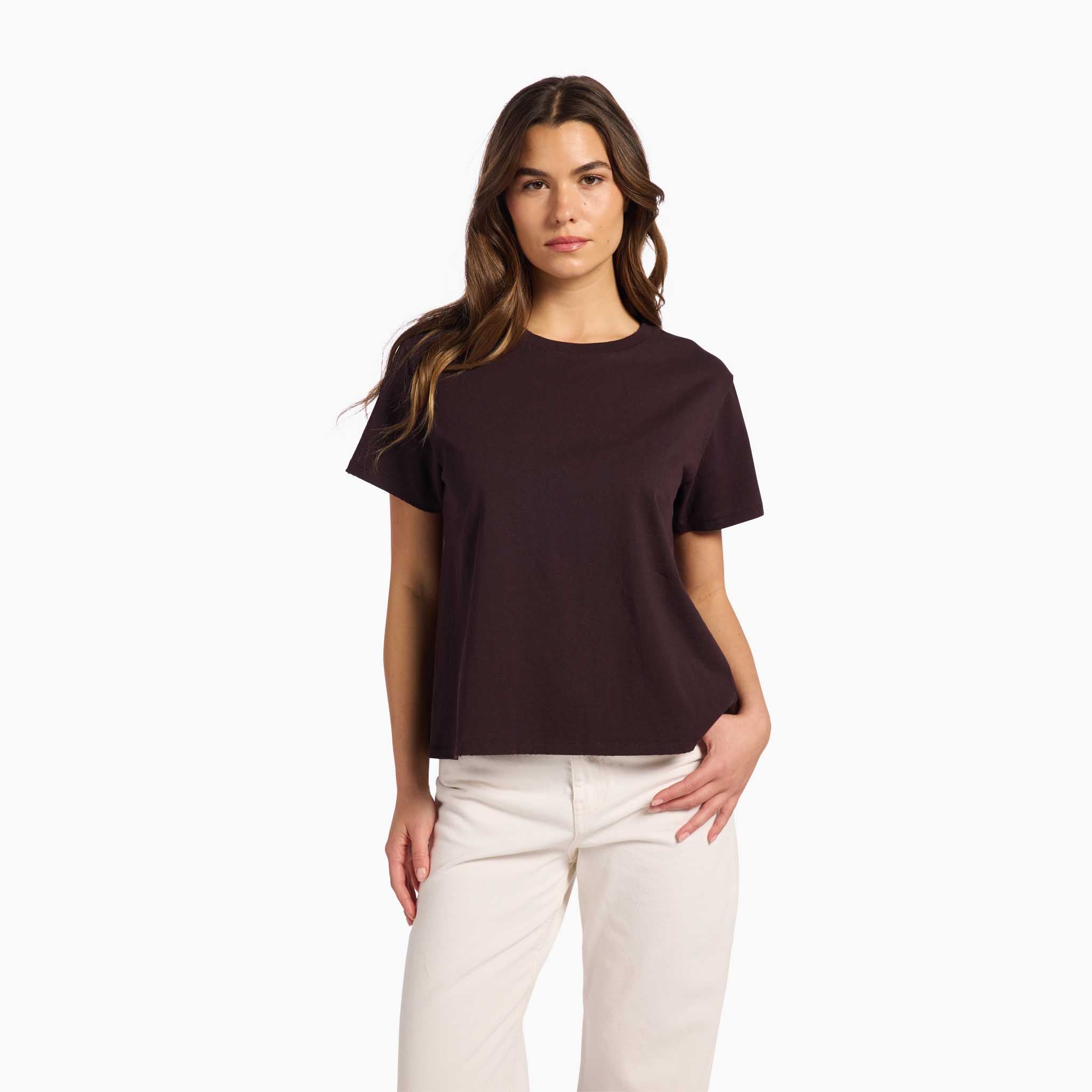 Vintage Cotton Everyday T-Shirt | Eggplant