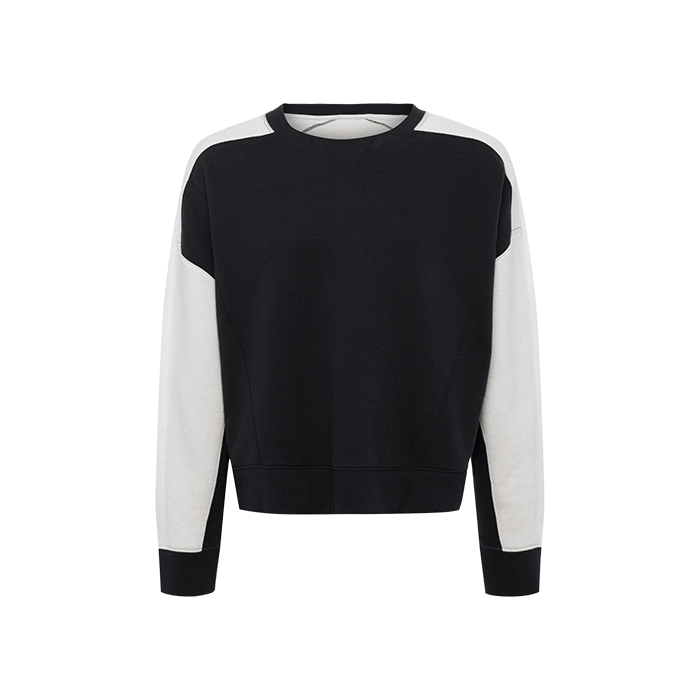 Vintage Fleece Sideline Crew | Black/Bone