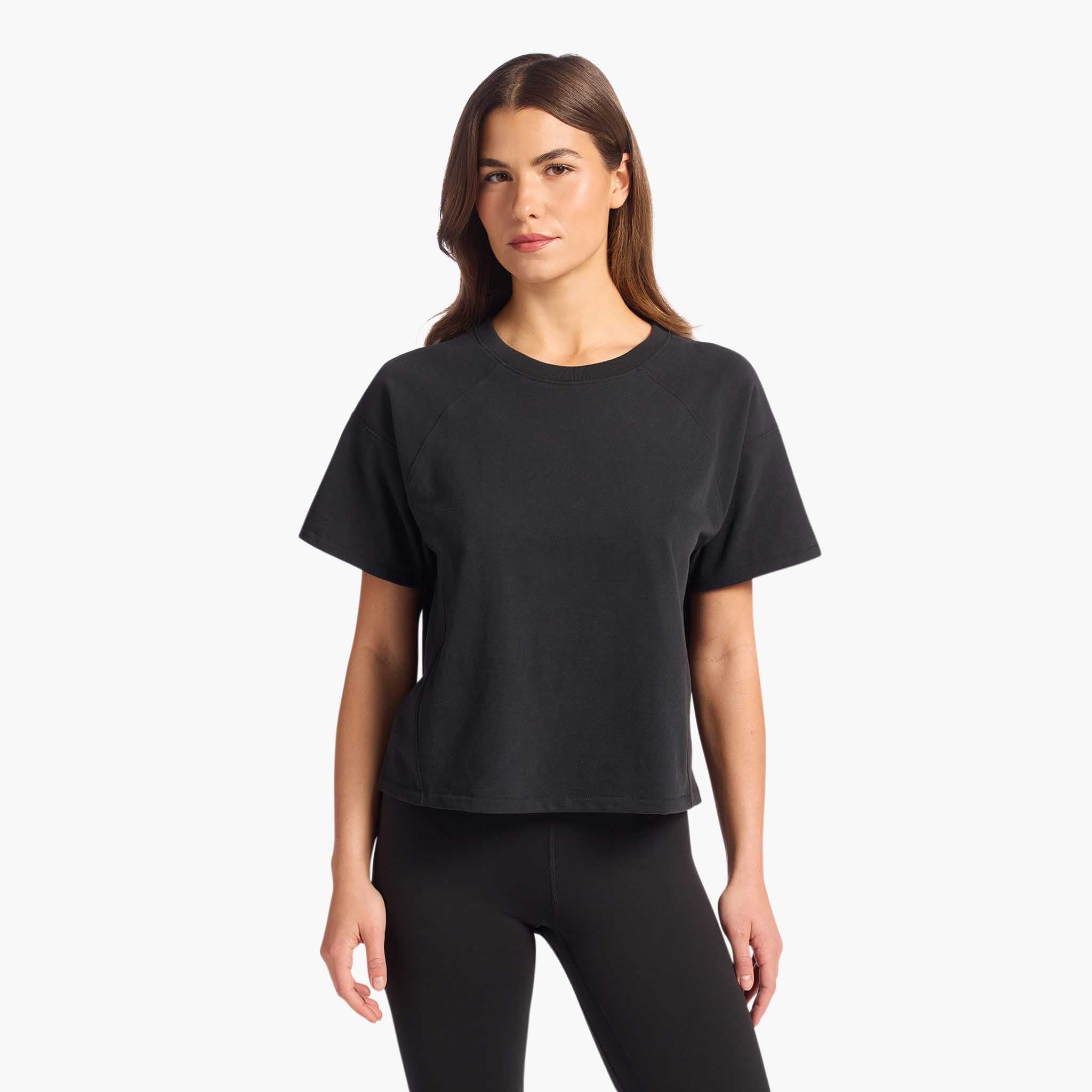 Steady Seamed Tee | Black