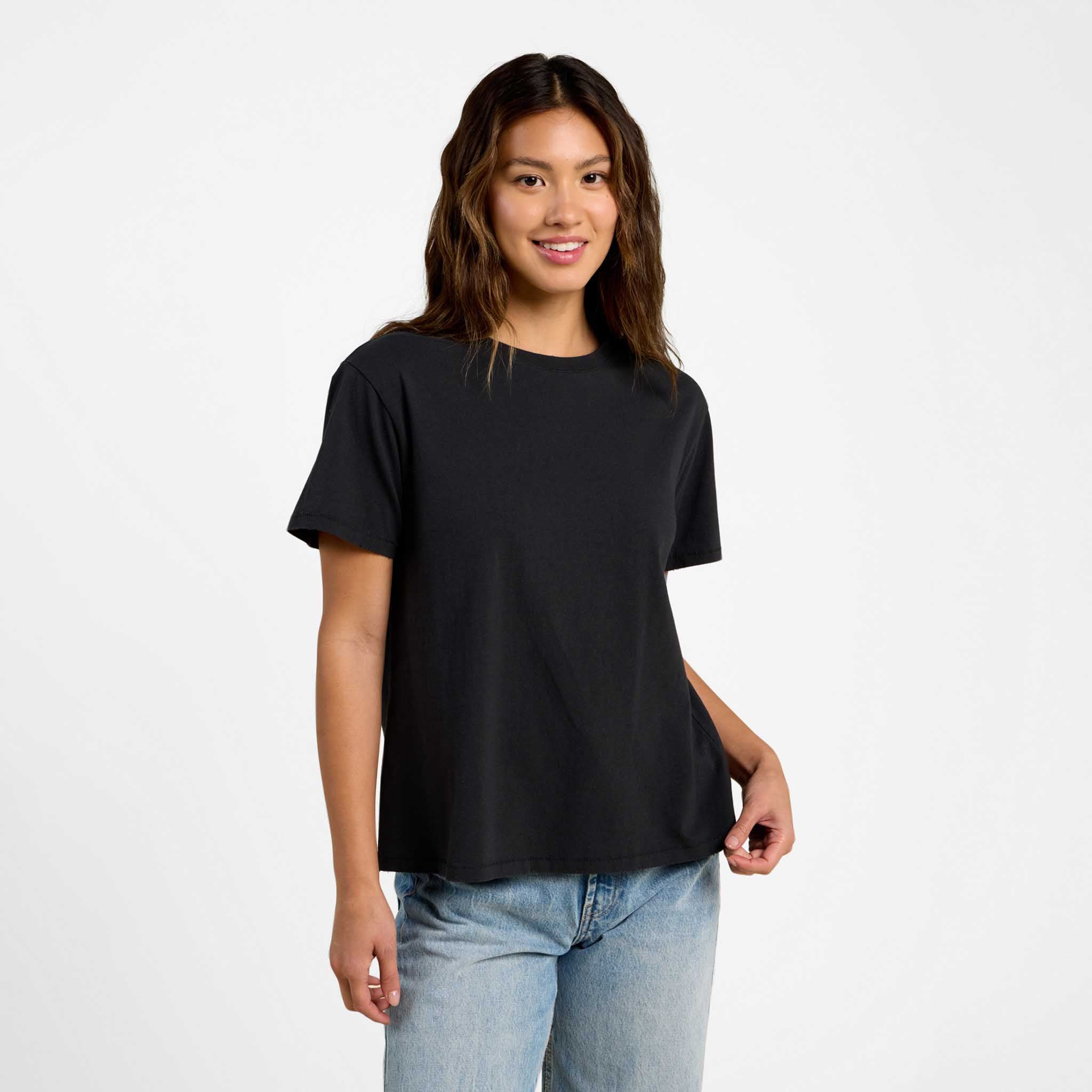 Vintage Cotton Everyday T-Shirt | Black