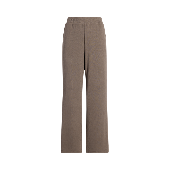 Slinky Rib Wide Leg Pant | Mocha